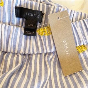 NWT JCREW XXS pineapple embroidered maxi skirt